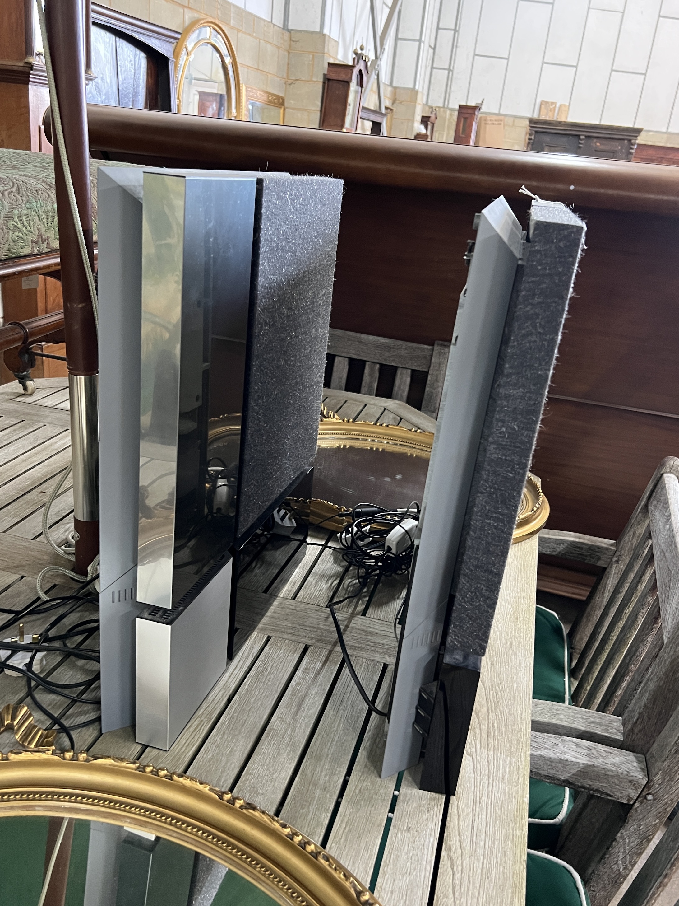 A pair of Bang & Olufsen speakers, Beolab 4500